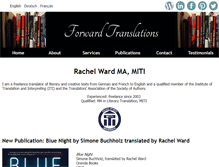 Tablet Screenshot of forwardtranslations.co.uk